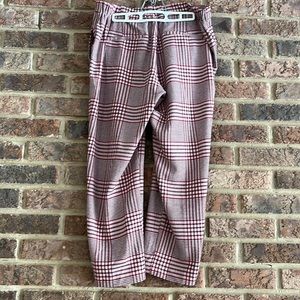 Pink plaid pants